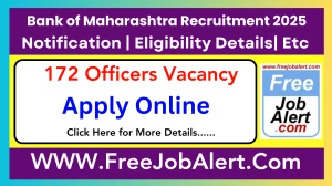 Bank of Maharashtra Officers 2025 Result Released for 172 Posts