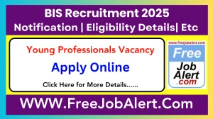 BIS Young Professionals Recruitment 2025 - Apply Online