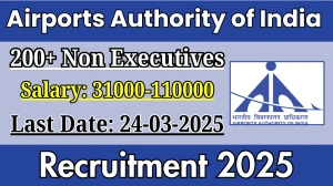 AAI Non Executives Recruitment 2025 - Apply Online Form for 206 Posts