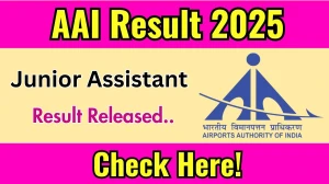 AAI Result 2025 Announced. Direct Link to Check AAI Junior Assistant Result 2025 aai.aero