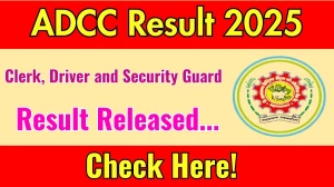 ADCC Result 2025 Announced. Direct Link to Check ADCC Clerk, Driver and Security Guard Result 2025 adccbanknagar.in ADCC Result 2025 Announced. Direct Link to Check ADCC Clerk, Driver and Security Guard Result 2025 adccbanknagar.in