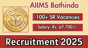 AIIMS Bathinda Senior Resident Recruitment 2025 - Apply Online for 121 Posts
