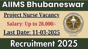 AIIMS Bhubaneswar Project Nurse Recruitment 2025 - Apply Offline