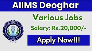 AIIMS Deoghar Project Technical Support Recruitment 2025 - Apply Offline for 1 Posts