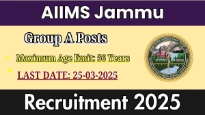 AIIMS Jammu Group A Recruitment 2025 - Apply Offline for 3 Posts