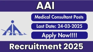 Airports Authority of India (AAI) Medical Consultant Recruitment 2025 - Apply Offline for 1 Posts