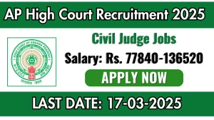 AP High Court Civil Judge Recruitment 2025 - Apply Online for 50 Posts