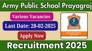 Army Public School MTS, Driver, and Other Recruitment 2025 - Apply Offline