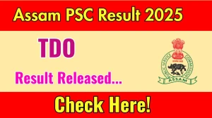 Assam PSC TDO Result 2025 OUT, Download TDO Result at apsc.nic.in Assam PSC TDO Result 2025 OUT, Download TDO Result at apsc.nic.in