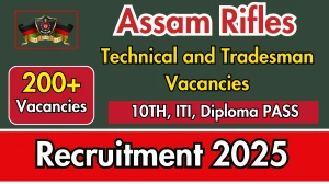 Assam Rifles Tradesman Recruitment 2025 - Apply Online for 215 Posts
