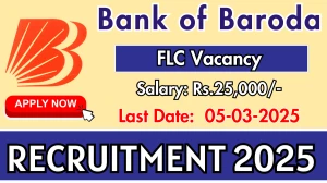 Bank of Baroda (BOB) FLC Recruitment 2025 - Apply Offline