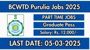 BCWTD Purulia Part Time Guest Teacher Recruitment 2025 - Apply Offline