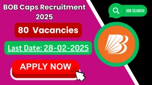 BOB Caps Business Development Manager Recruitment 2025 - Apply Offline for 80 Posts