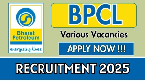 BPCL Various Recruitment 2025 - Apply Online