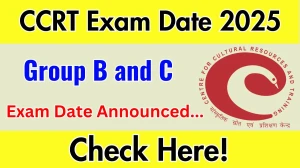 CCRT Group B and C Exam Date 2025 Announced at ccrtindia.gov.in Verify the schedule for the examination date and details here CCRT Group B and C Exam Date 2025 Announced at ccrtindia.gov.in Verify the schedule for the examination date and details here