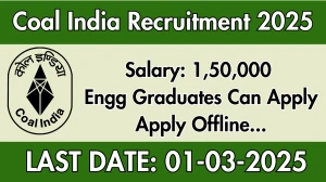 Coal India Sr.Advisor Recruitment 2025 - Apply Offline