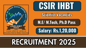 CSIR IHBT Scientist Recruitment 2025 - Apply Online for 11 Posts