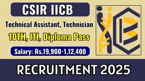 CSIR IICB Technical Assistant, Technician Recruitment 2025 - Apply Online for 21 Posts