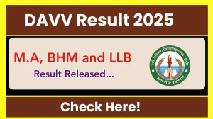 DAVV Result 2025 Out at dauniv.ac.in DAVV Result 2025 Out at dauniv.ac.in
