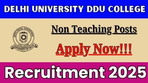 DDUC Non Teaching Recruitment 2025 - Apply Online for 26 Posts