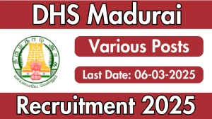 DHS Madurai Pharmacist, Dental Assistant and Other Recruitment 2025 - Apply Offline for 10 Posts