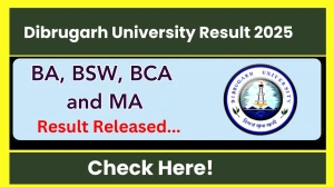 Dibrugarh University Result 2025 Released at dibru.ac.in Direct Link to Download 1st and 3rd Semester Result Dibrugarh University Result 2025 Released at dibru.ac.in Direct Link to Download 1st and 3rd Semester Result