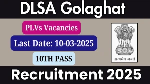 DLSA Golaghat Para Legal Volunteer Recruitment 2025 - Apply Offline
