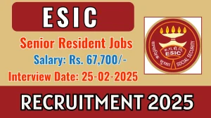 ESIC Bangalore Senior Resident Recruitment 2025 – Walk in