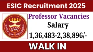 ESIC Kalaburagi Professor, Assistant Professor & Other Recruitment 2025 – Walk in for 32 Post