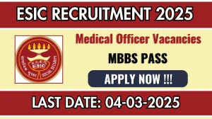 ESIC Medical Officer Recruitment 2025 - Apply Offline for 20 Posts