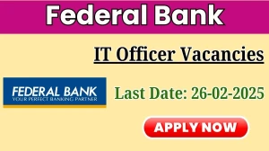 Federal Bank IT Officer Recruitment 2025 - Apply Online