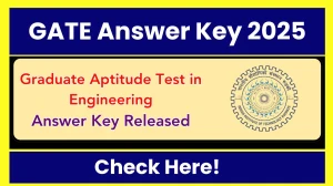 GATE Answer Key 2025 Released Check GATE Official Solution Key at gate2025.iitr.ac.in