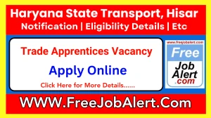 Haryana State Transport, Hisar Trade Apprentices Recruitment 2025 - Apply Online for 90 Posts