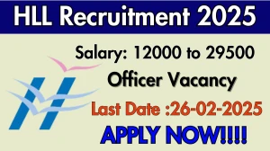 HLL Officer Recruitment 2025 - Apply Offline