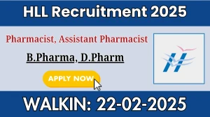 HLL Pharmacist, Assistant Pharmacist Recruitment 2025 – Walk in