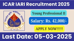 ICAR IARI Young Professional II Recruitment 2025 - Apply Offline
