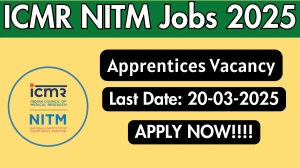 ICMR NITM Apprentices Recruitment 2025 - Apply Offline