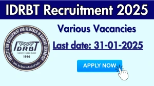 IDRBT Finance Officer, Oracle Database Architect / Administrator Recruitment 2025 - Apply Online