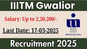 ABV-IIITM Gwalior Faculty Recruitment 2025 - Apply Offline for 55 Posts