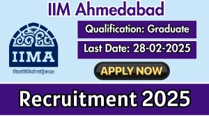 IIM Ahmedabad Research Associate Recruitment 2025 - Apply Offline