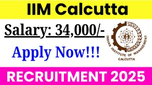 IIM Calcutta Academic Associate Recruitment 2025 - Apply Offline