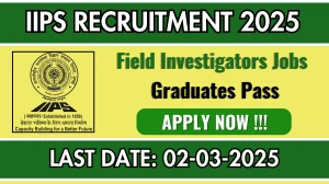 IIPS Field Investigator Recruitment 2025 - Apply Offline for 16 Posts