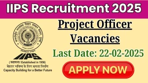 IIPS Project Officer Recruitment 2025 - Apply Offline for 1 Posts