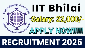IIT Bhilai Project Assistant Recruitment 2025 - Apply Offline