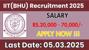 IIT(BHU) JRF, Project Assistant & Other Recruitment 2025 - Apply Online for 9 Posts