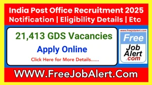 Post Office GDS Recruitment 2025 - Apply Online Form 21,413 Vacancies