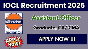 IOCL Assistant Officer Recruitment 2025 - Apply Online