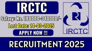 IRCTC Director Recruitment 2025 - Apply Online