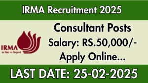 IRMA Consultant Recruitment 2025 - Apply Online