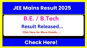 JEE Mains Result 2025 (Released) at jeemain.nta.nic.in - How to check JEE Mains B.E. / B.Tech Results Here